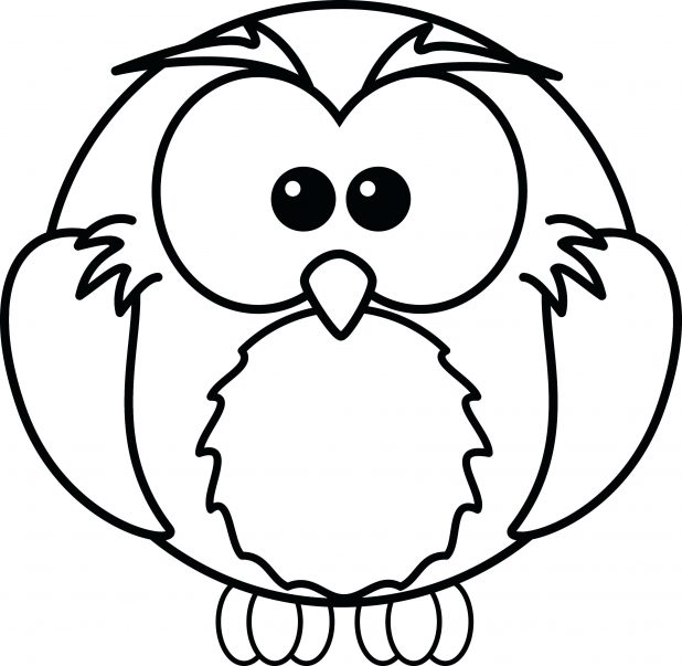 618x603 Click To See Printable Version Of Cute Owl Coloring Page