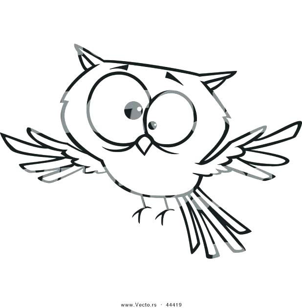 618x630 Cartoon Owl Coloring Pages