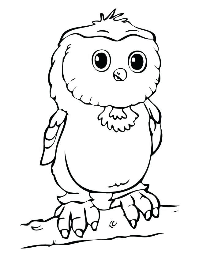 650x842 Cute Owl Coloring Pages Free Printable Owls Cute Owl Template