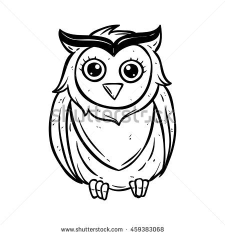 450x470 Drawn Owl Cute