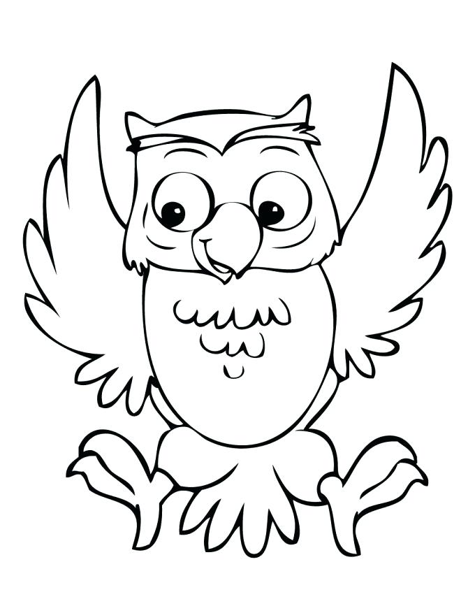 670x867 Owl To Color Happy Owl Coloring Page Owl Colors Images Genesisar.co