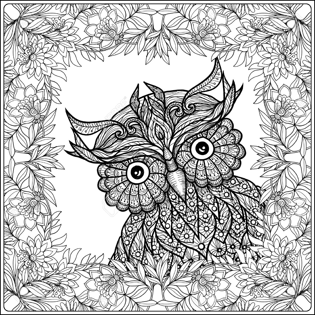 1300x1300 Coloring Book For Adult And Older Children. Coloring Page