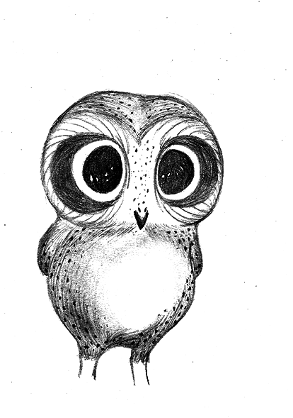 414x589 Cute Owl By Amandasilva28