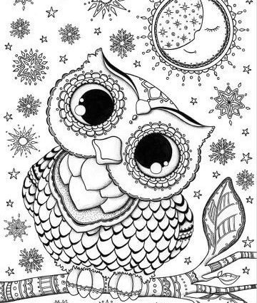 360x425 Coloring Pages Owls 25 Unique Owl Coloring Pages Ideas