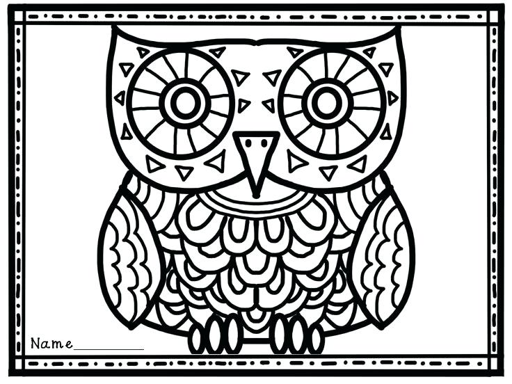 736x552 Halloween Owl Printable Coloring Pages