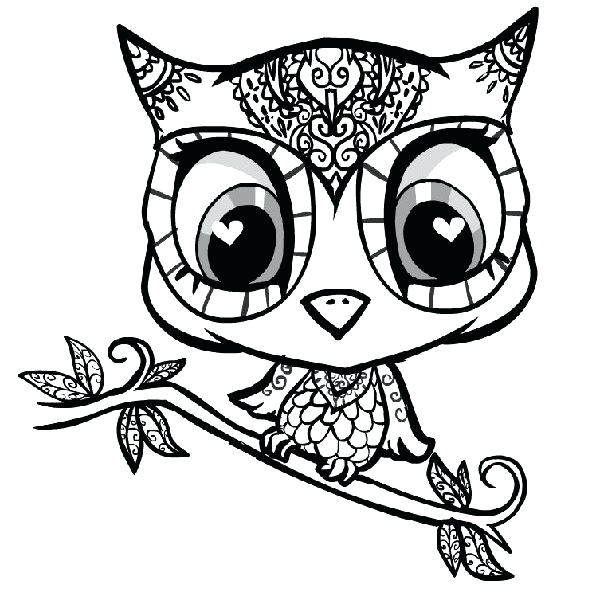 600x600 Owl Coloring Pages Owl Coloring Pages Best Owl Coloring Pages