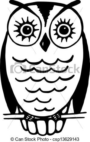 298x470 Line Drawing Of Owl