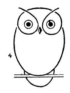 227x300 Drawing An Owl Step By Step