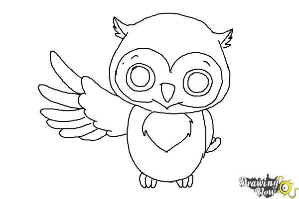 600x400 How To Draw A Cute Owl