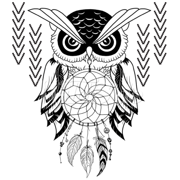 600x600 Distress Owl Dream Catcher Wildside