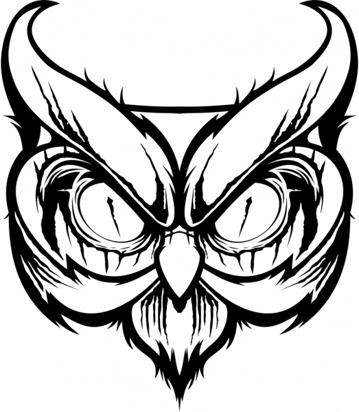 523x600 Owl Eyes Free Vector Download (932 Free Vector) For Commercial Use