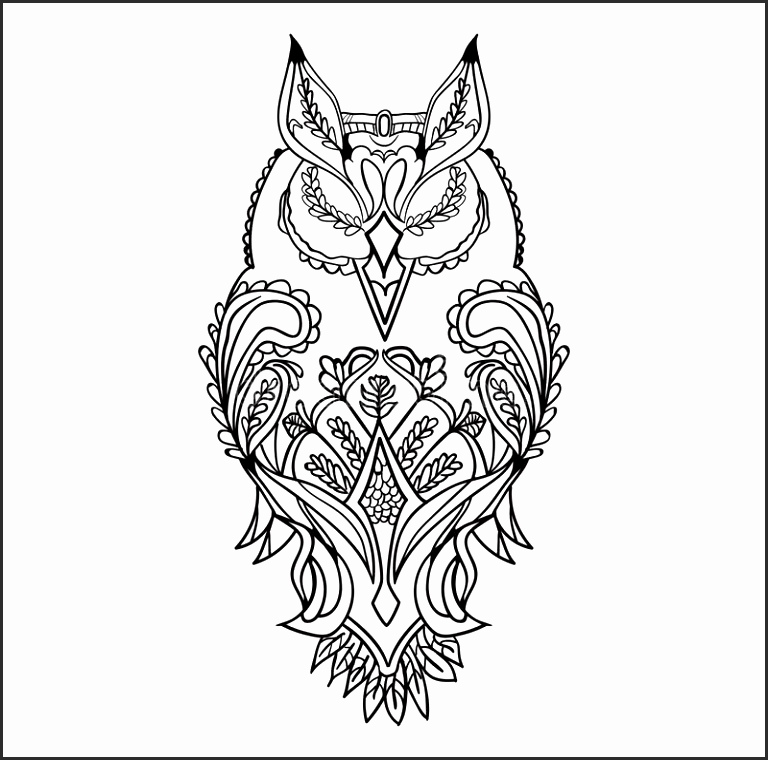 768x760 Drawings Of Owls In Black And White Yhxiz Unique Owl Flying Stock