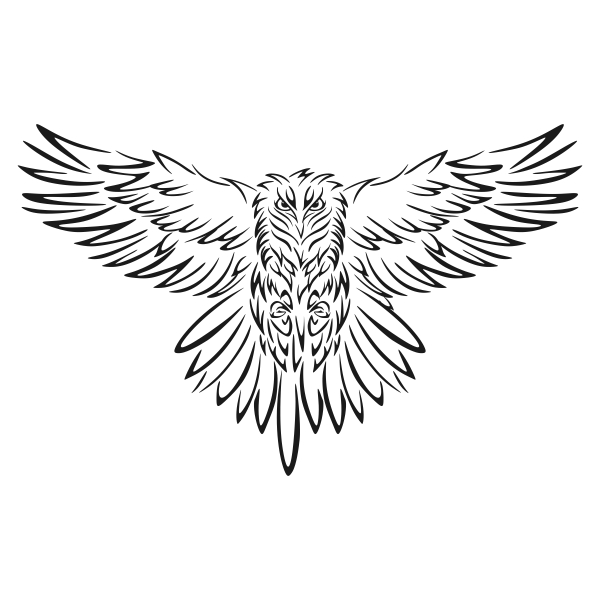 600x600 Owl Flying Svg Cuttable Designs