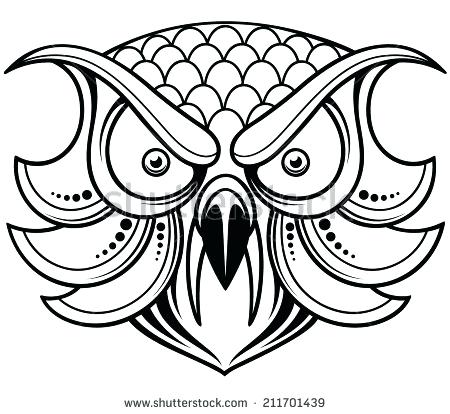 450x414 Owl Outline Drawing How To Draw An Owl Coloring Pages Christmas