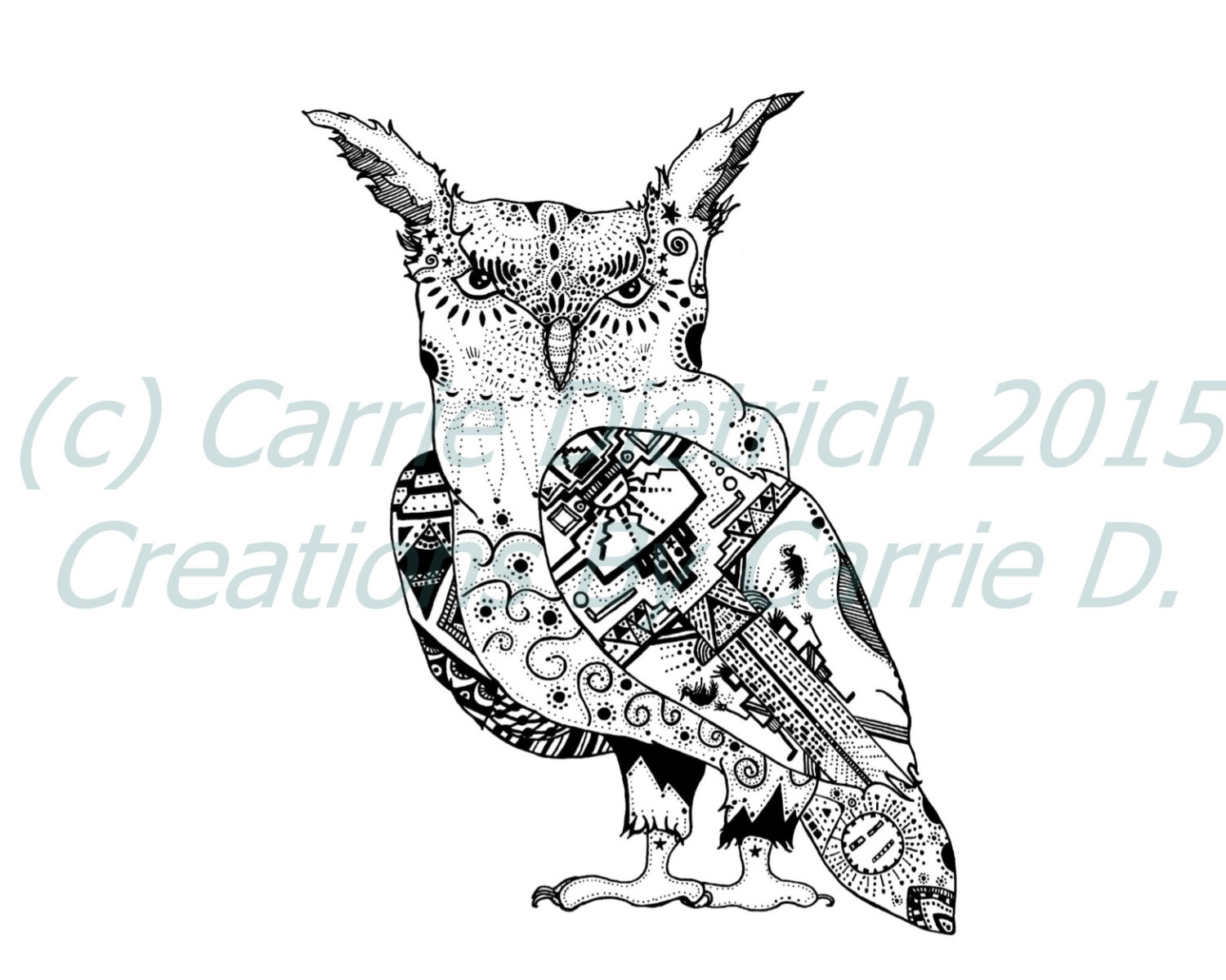 1500x1200 Owl Art Owl Drawing Owl Illustration Pen And Ink Drawing