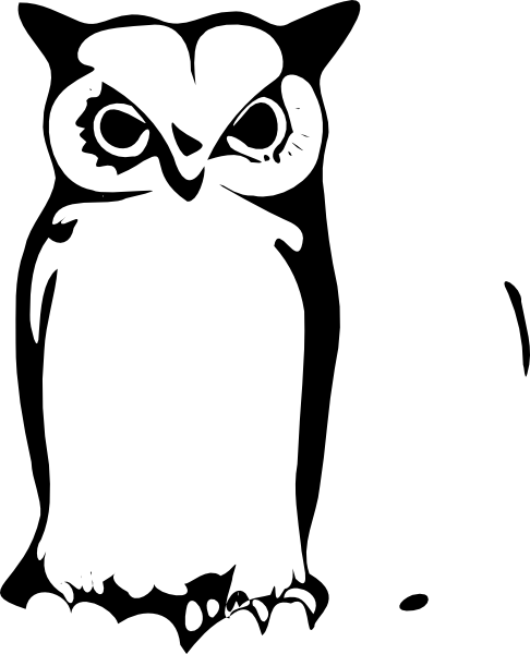 486x600 Flying Owl Line Drawing Clipart Panda