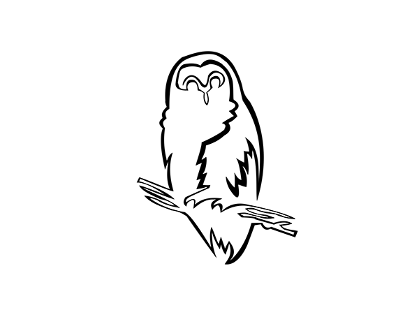 600x464 One Line Owl On Behance