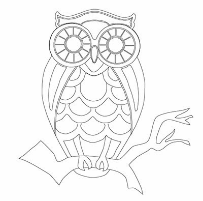 400x395 The Redheaded Stepchild Diy Download Graphic Owl Stencil