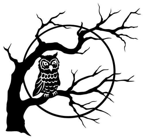 511x480 Owl Clipart Black And White