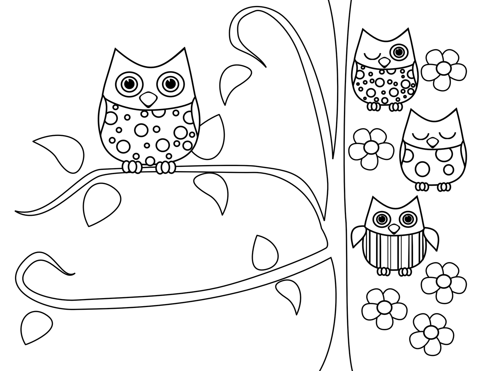 1600x1236 Coloring Pages Endearing Coloring Pages Draw An Owl Coloring