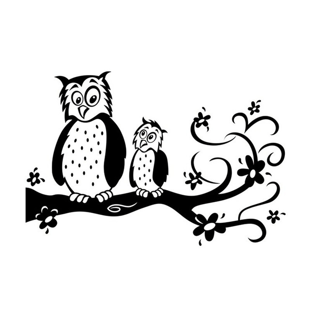 640x640 20x13.6cm Owl Tree Branch Interesting Vinyl Decal Car Sticker