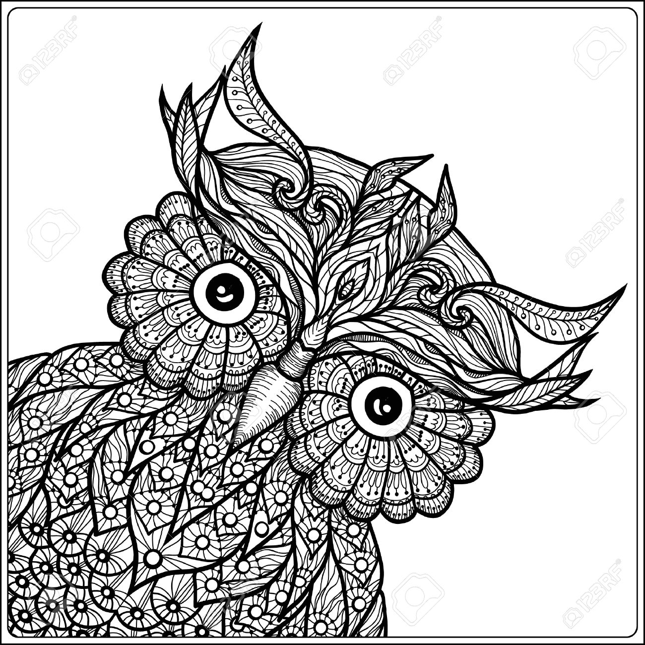 1300x1300 Coloring Book For Adult And Older Children. Coloring Page