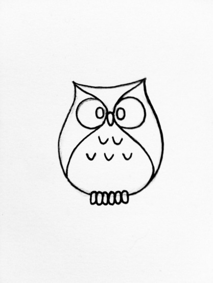 417x555 Small Owl Tattoos Collection