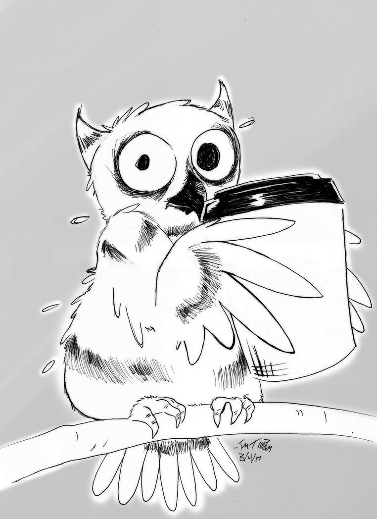 762x1048 Coffee Owl By Siamese712