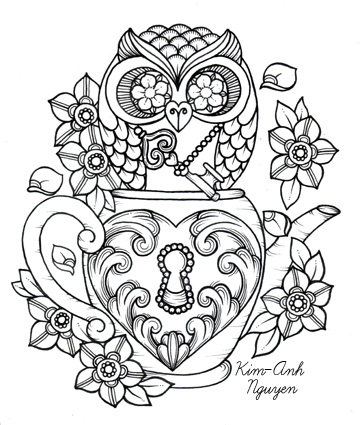 362x425 Sugar Skull Animal Coloring Pages