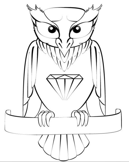 500x629 Owl Tattoo Design By Federalgrey