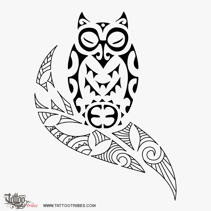 800x800 Tattoo Of Tiki Owl, Protection, Victory Tattoo