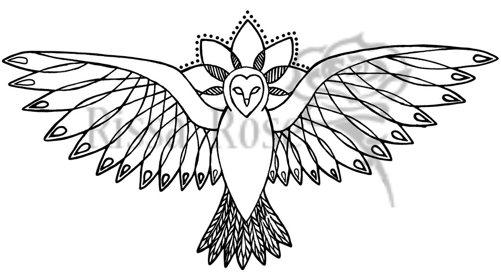 1024x565 Owl Tattoo By Rose9431