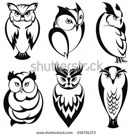 450x461 Owl Logo Set