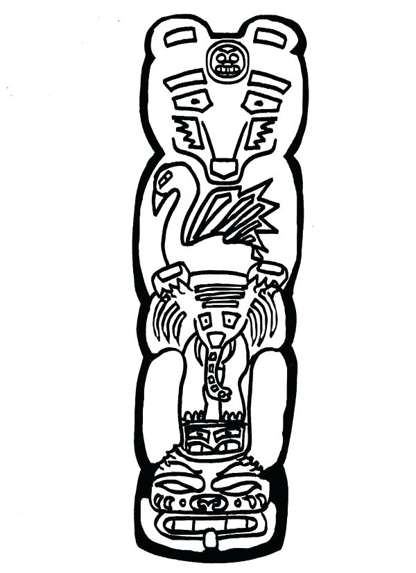 600x825 Totem Pole Symbols To Color Infoguide.club