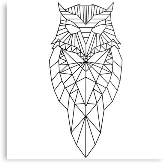 550x545 Geometric Owl Elaxsir