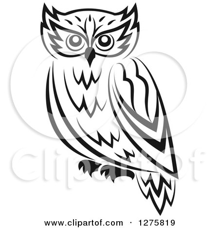 450x470 Owl Wings Black And White Clipart Collection