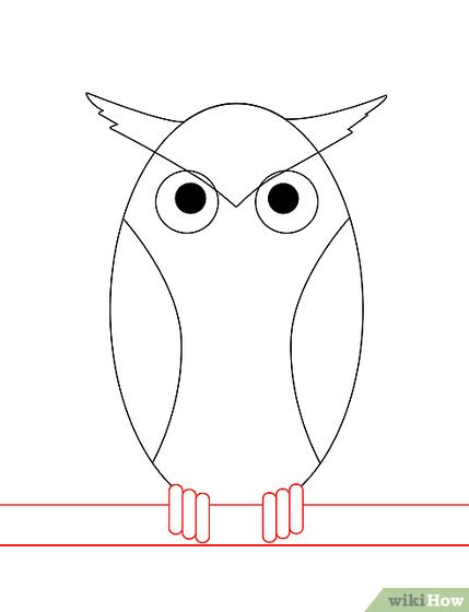 429x560 How To Draw An Owl (With Pictures)
