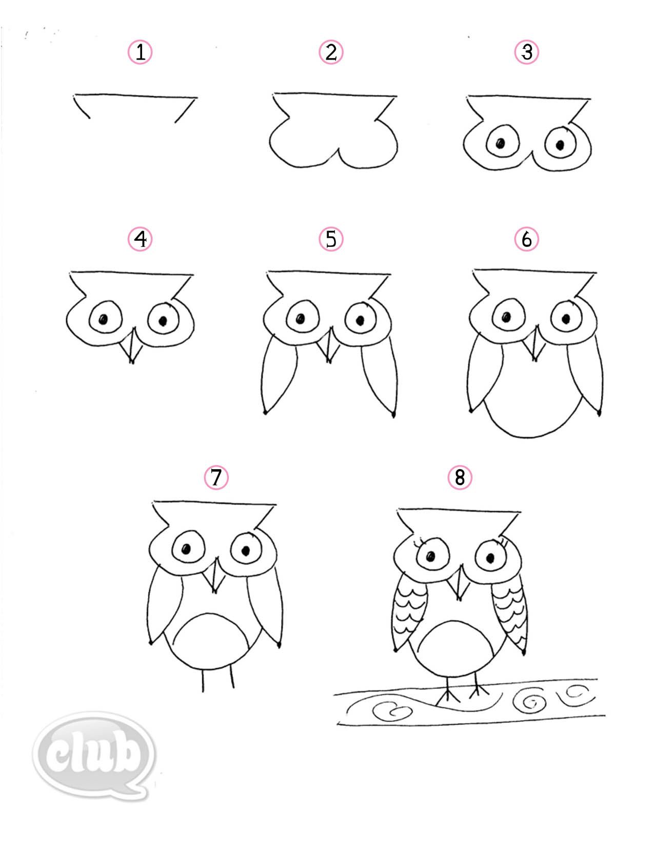 1275x1650 Owl Obsession Series How To Doodle An Owl Tween Crafts