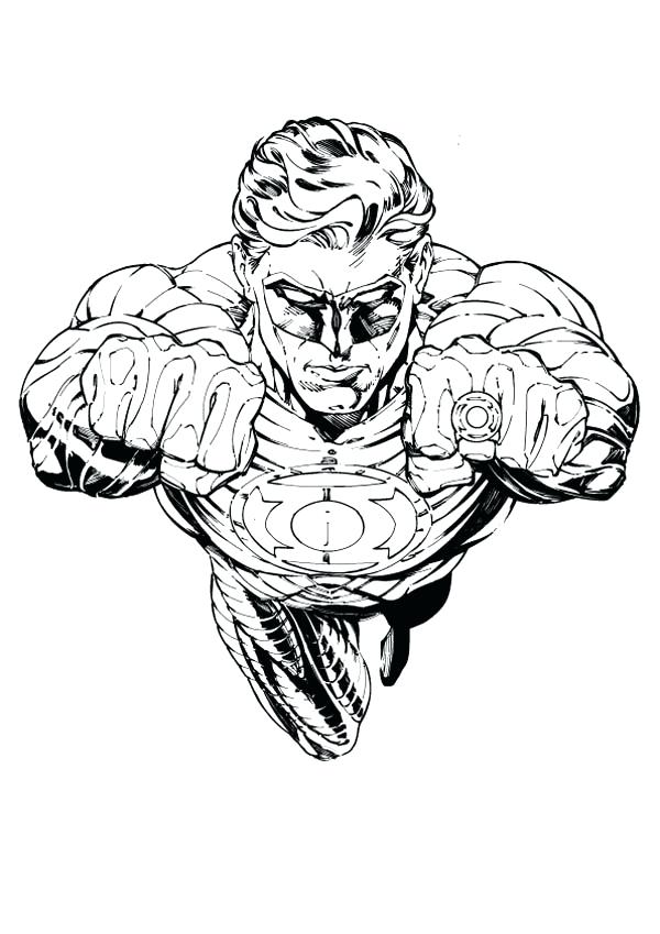 600x849 Green Lantern Coloring Book Together With The Owner Of Green