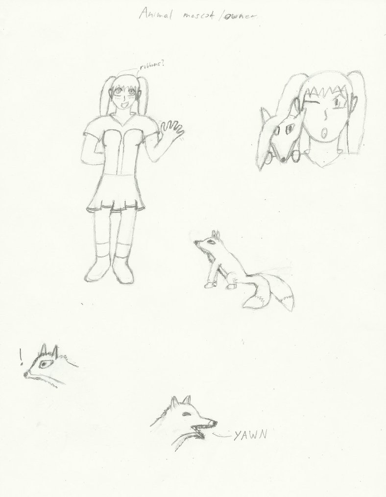 788x1015 Animal Mascot + Owner Full Sketch By Hhwfour