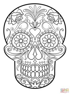 236x316 How To Draw A Sugar Skull Easy Step 10