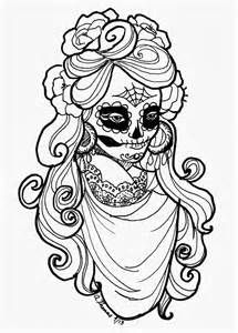 215x300 La Catrina Black And White Drawing Black And White