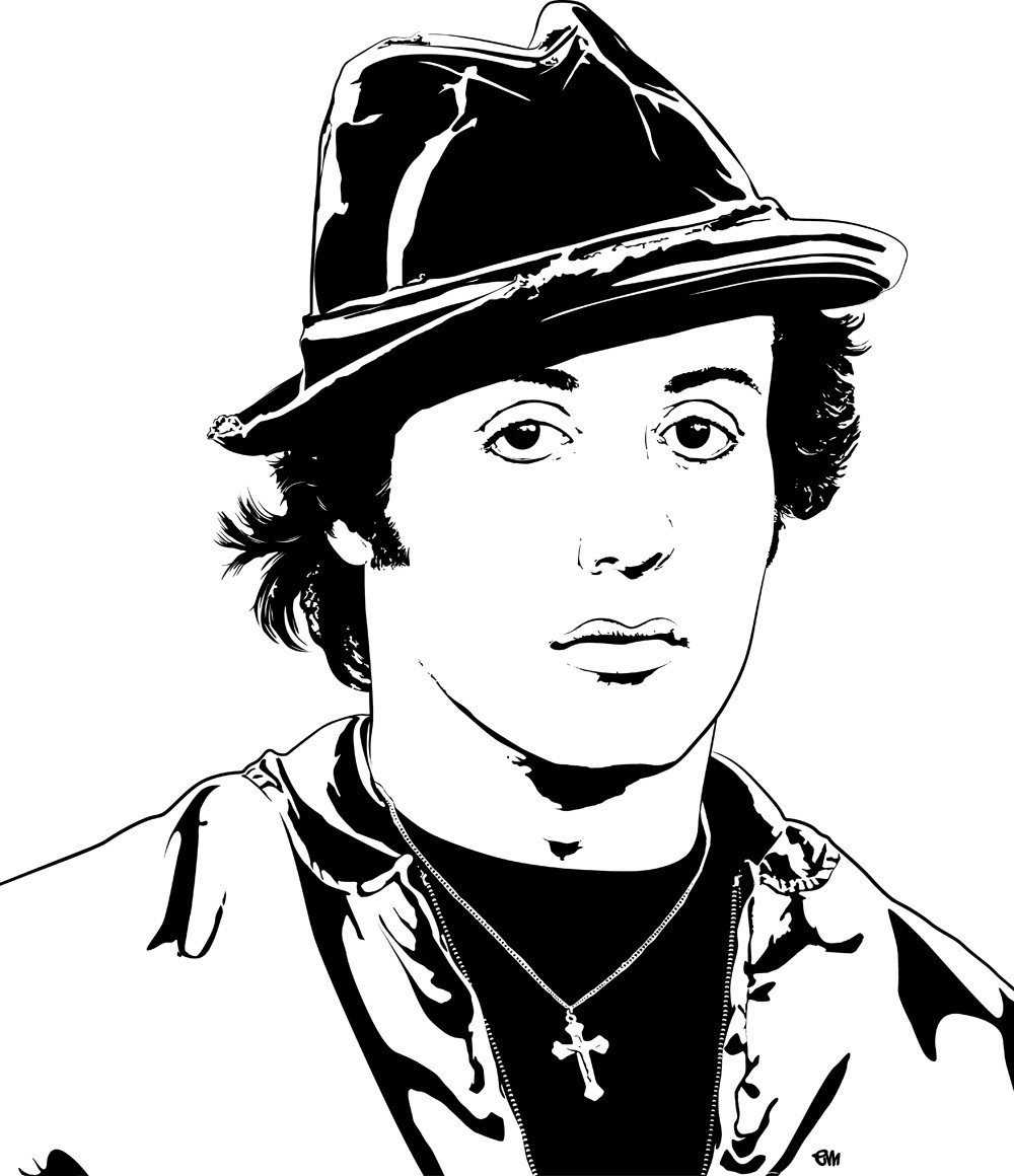 1000x1160 Rocky Balboa Colouring Pages