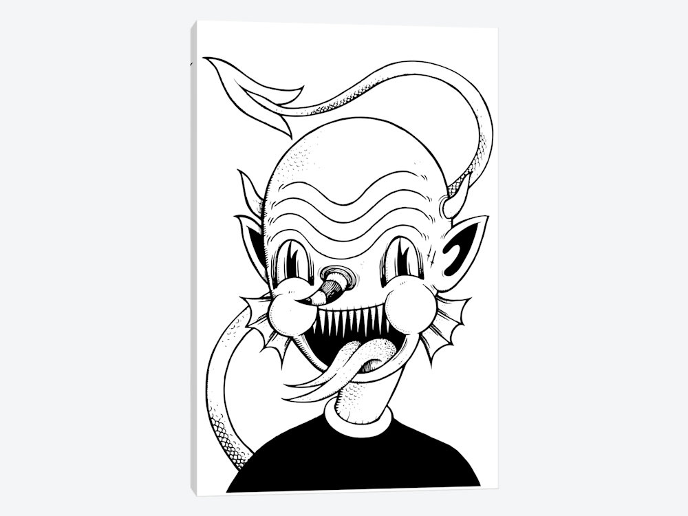 1000x750 Devil Boy Canvas Art By Junk Yard Icanvas