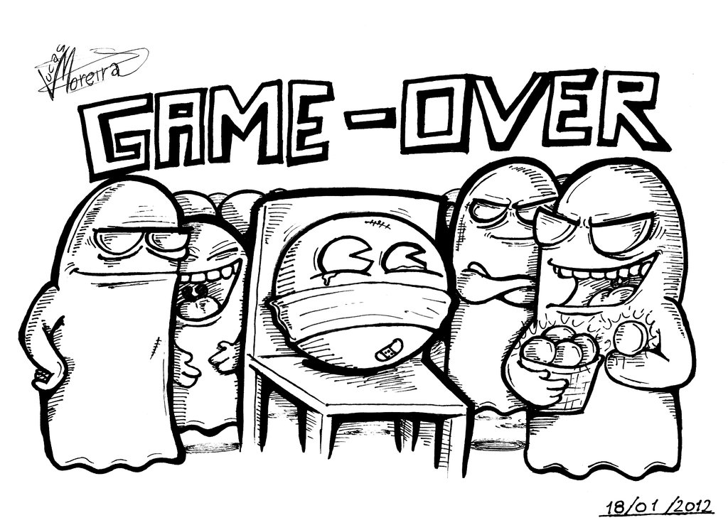 1024x739 Pac Man Game Over By Lucasmoredec