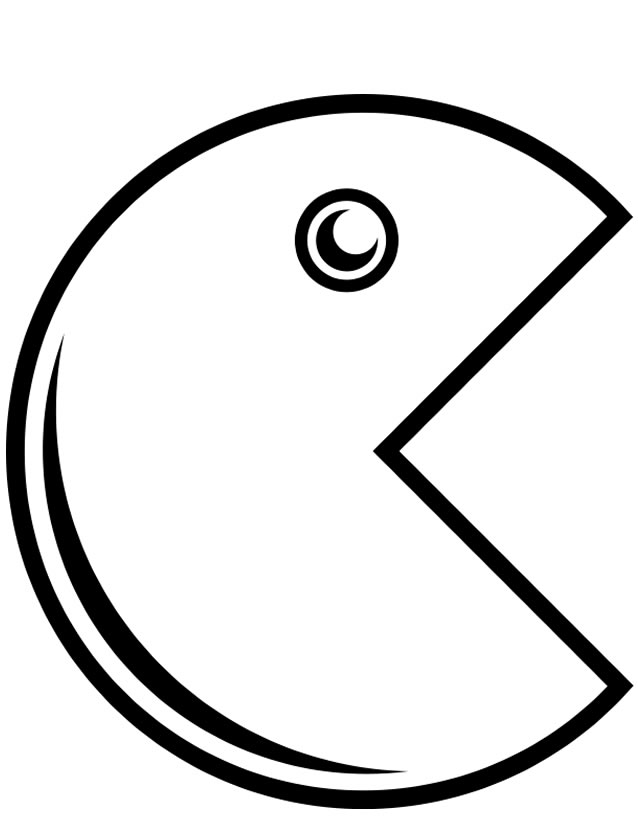 638x825 Pac Man (Video Games) Printable Coloring Pages