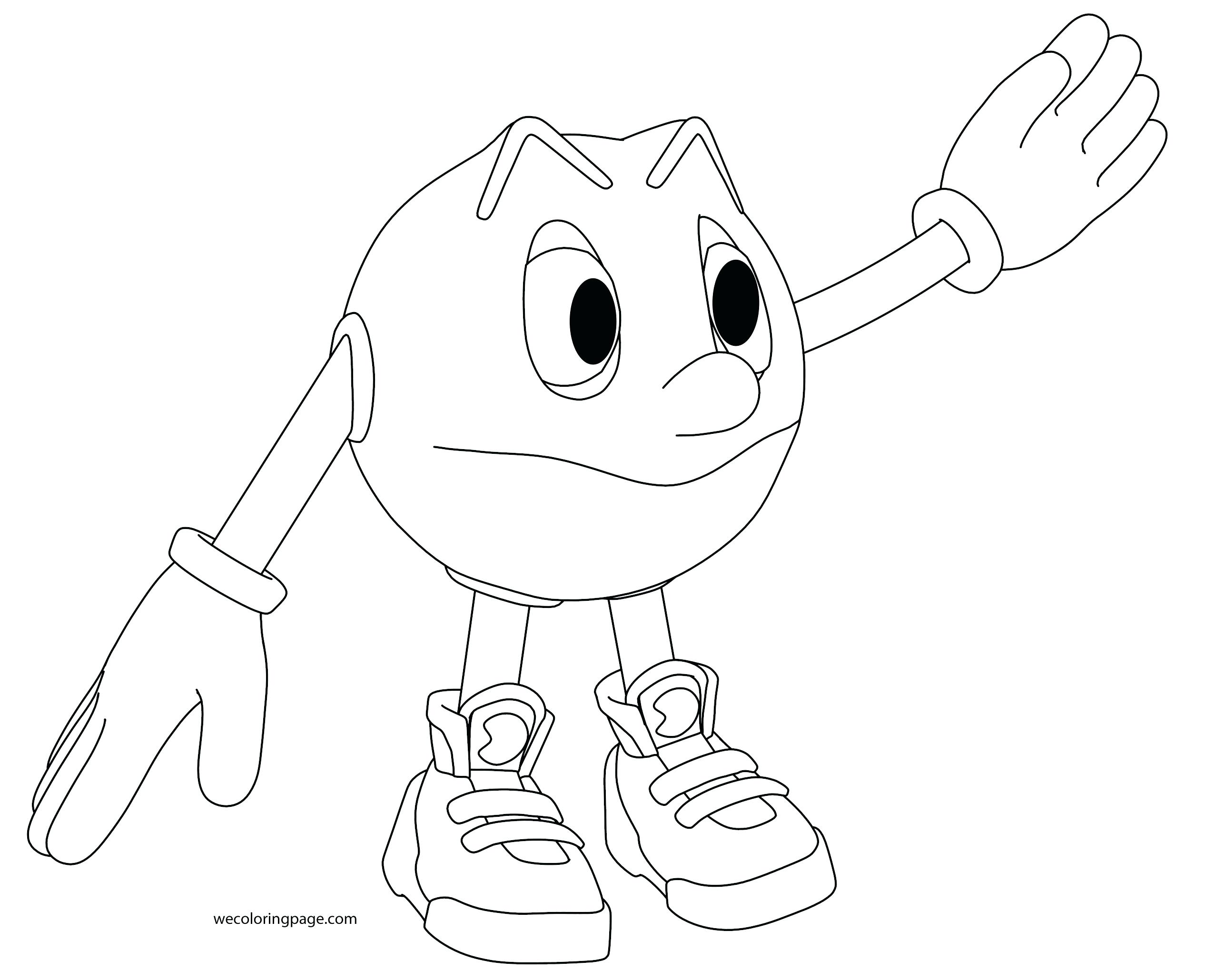 2532x2060 Coloring Pacman Coloring Page