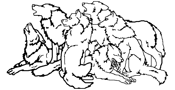 723x372 Wolf Pack Sketch Ms Paint By Charmmer