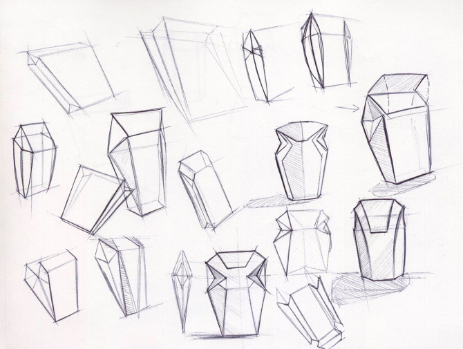 670x505 Package Design Sketches