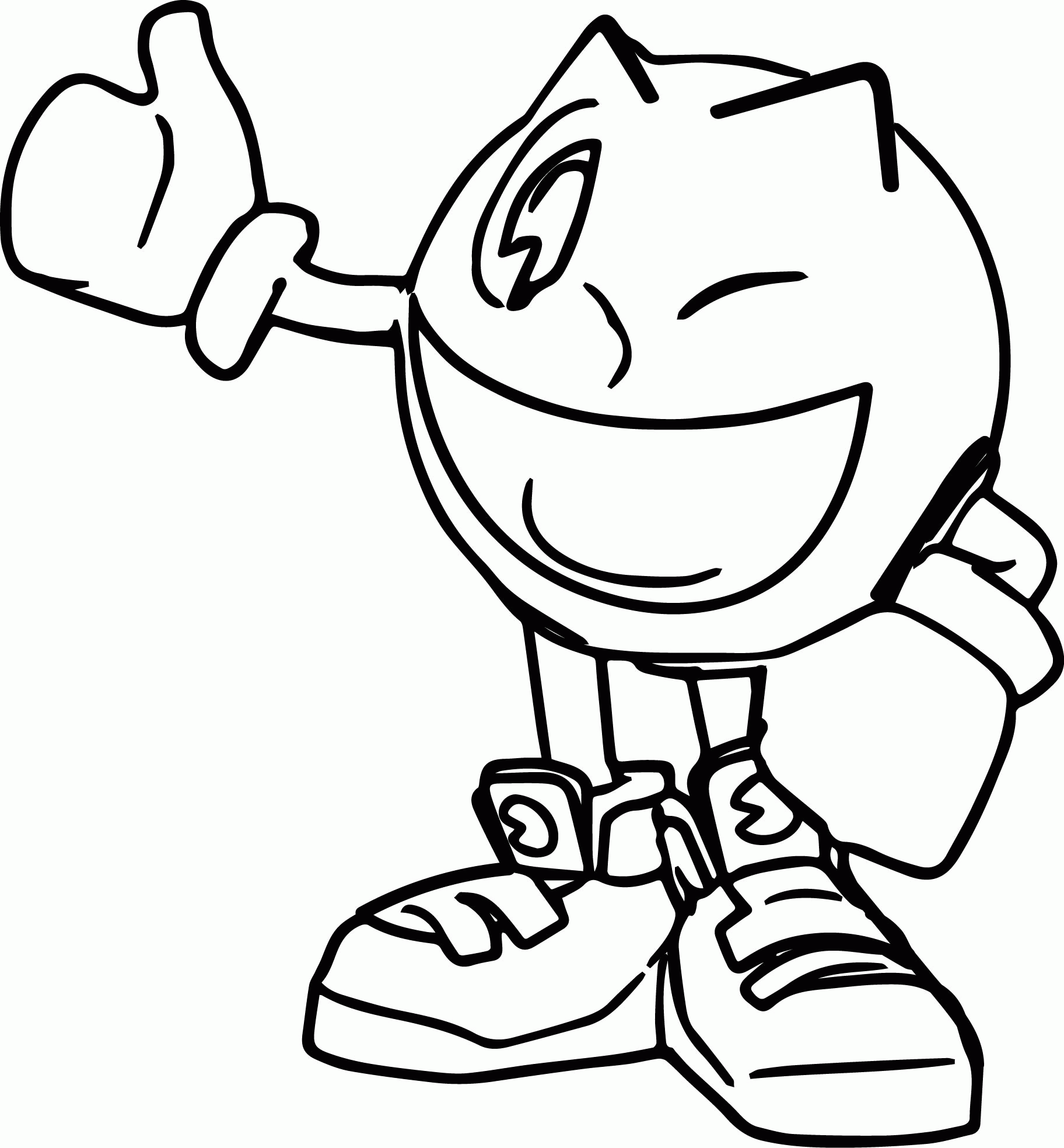 Pacman Free Coloring Pages 2